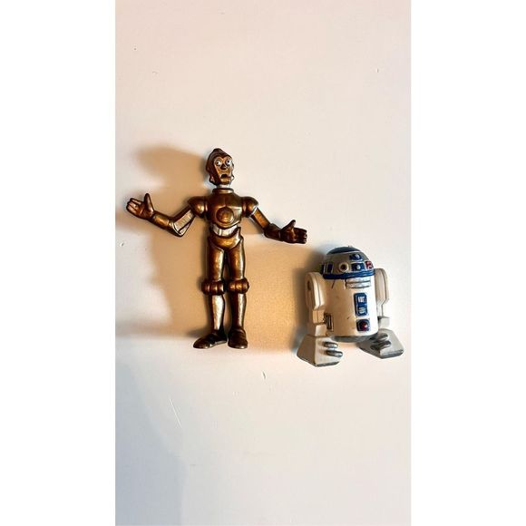 Star Wars Other - Vintage Droids Cartoon R2-D2 & C-3PO PVC 1986 Star Wars Lucasfilms Set Of 2
